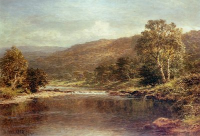 Walisische Flusslandschaft von Benjamin Williams Leader